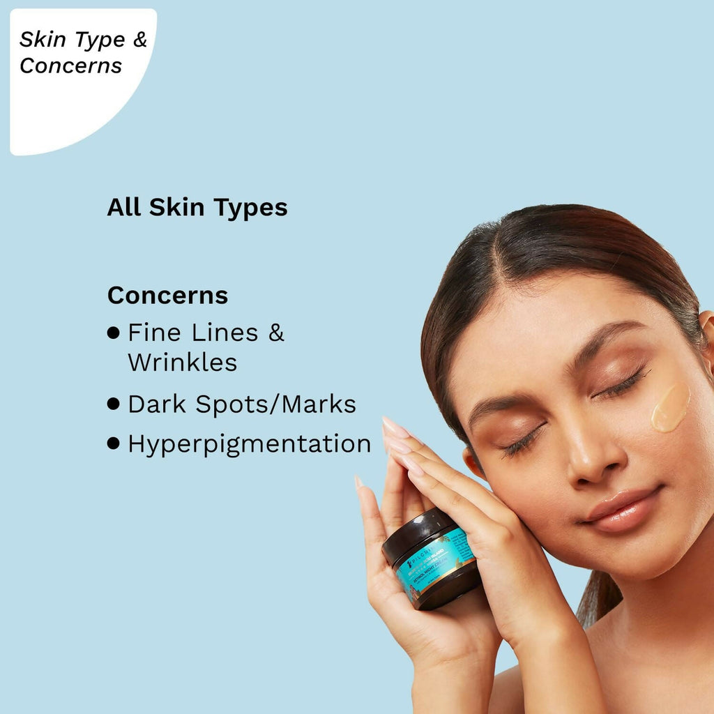 Pilgrim Korean Retinol Anti Aging Night Cream with Hyaluronic Acid & Vitamin C For Young, Wrinkle-free & Radiant Skin | Grocsy