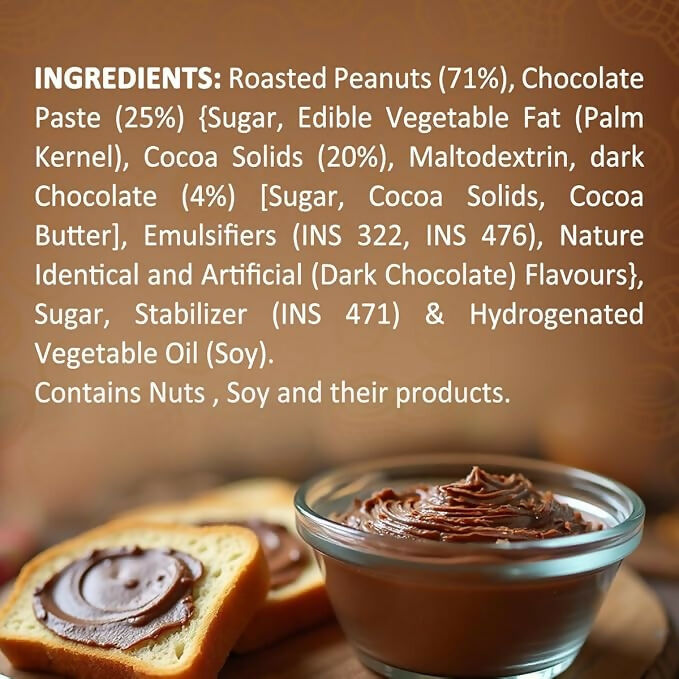 Sundrop Peanut Butter With Chocolate, Crunchy | Grocsy