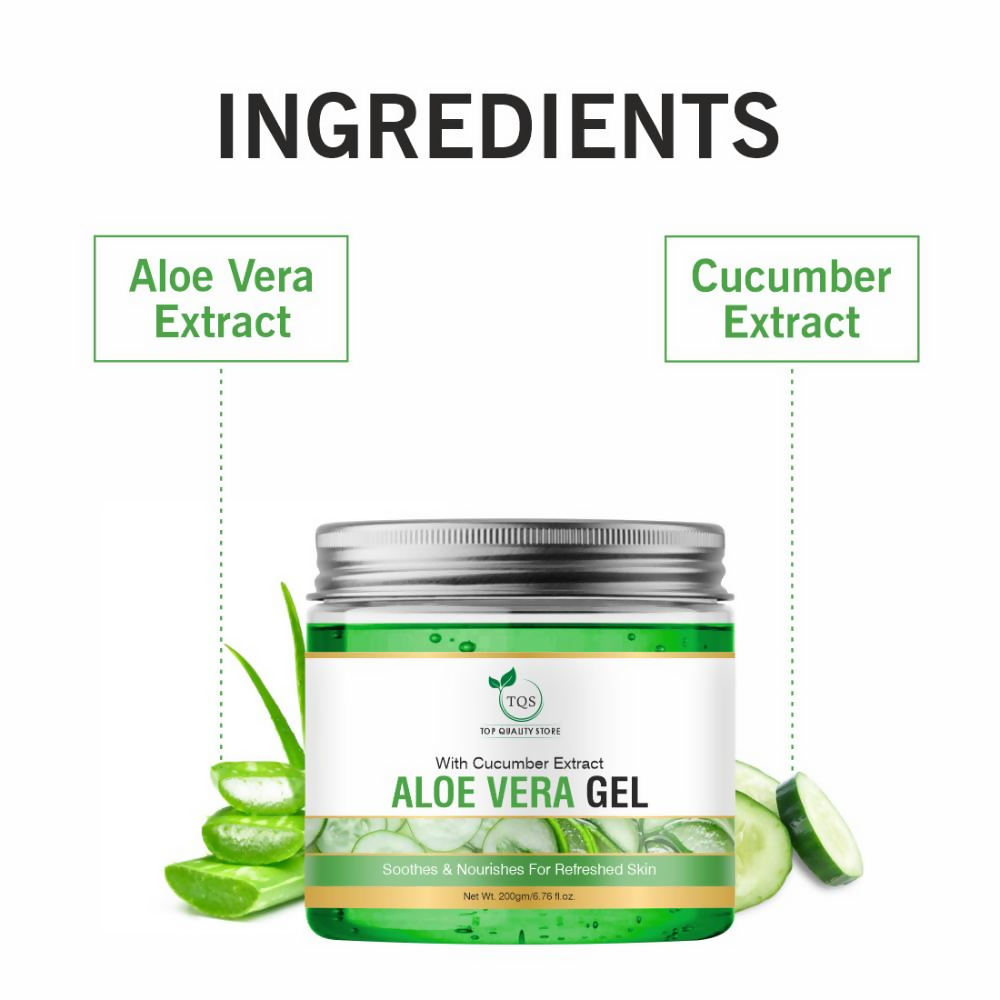TQS Aloe Vera Gel With Cucumber Extract | Grocsy