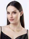 NVR Women Gold-Polished Circular Choker Necklace | Grocsy