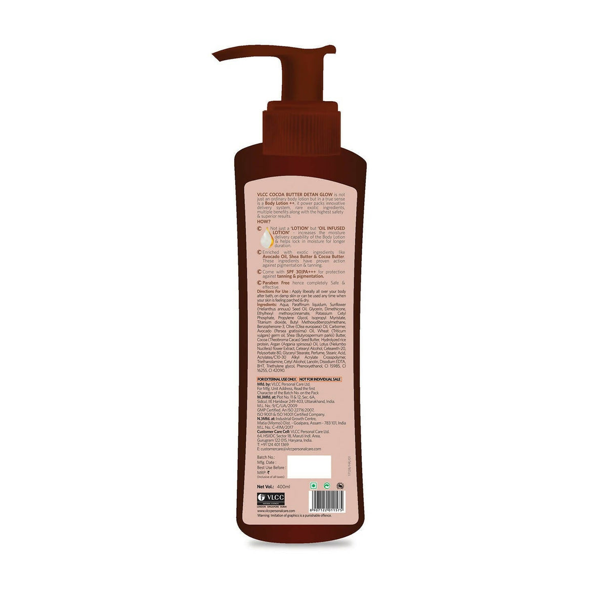VLCC Cocoa Butter Detan Glow Body Lotion | Grocsy