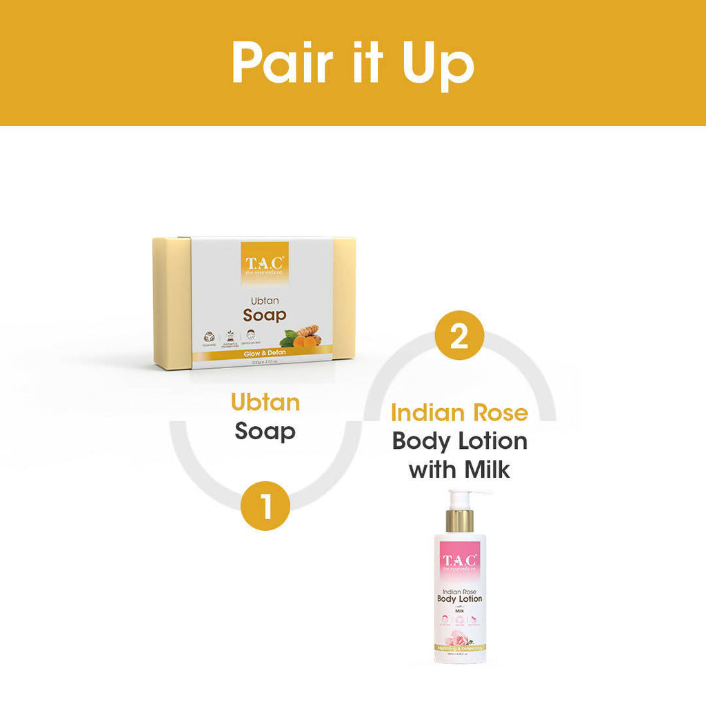 TAC - The Ayurveda Co. Ubtan Soap | Grocsy