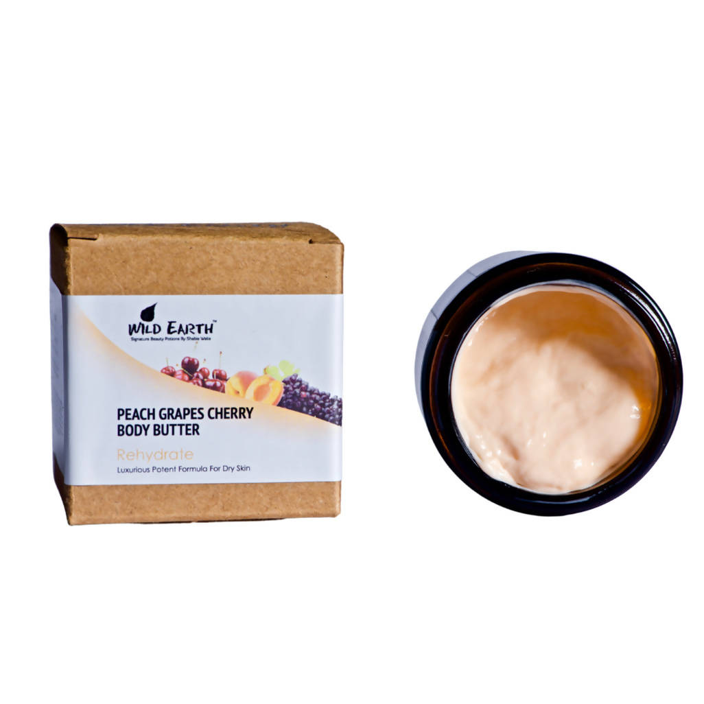 Wild Earth Peach Grapes Cherry Blossom Body Butter | Grocsy