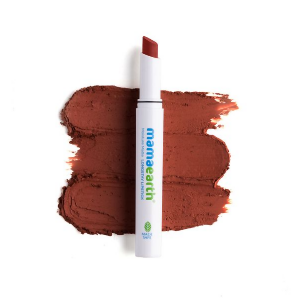 Mamaearth Moisture Matte Longstay Lipstick - Hazelnut Brown | Grocsy