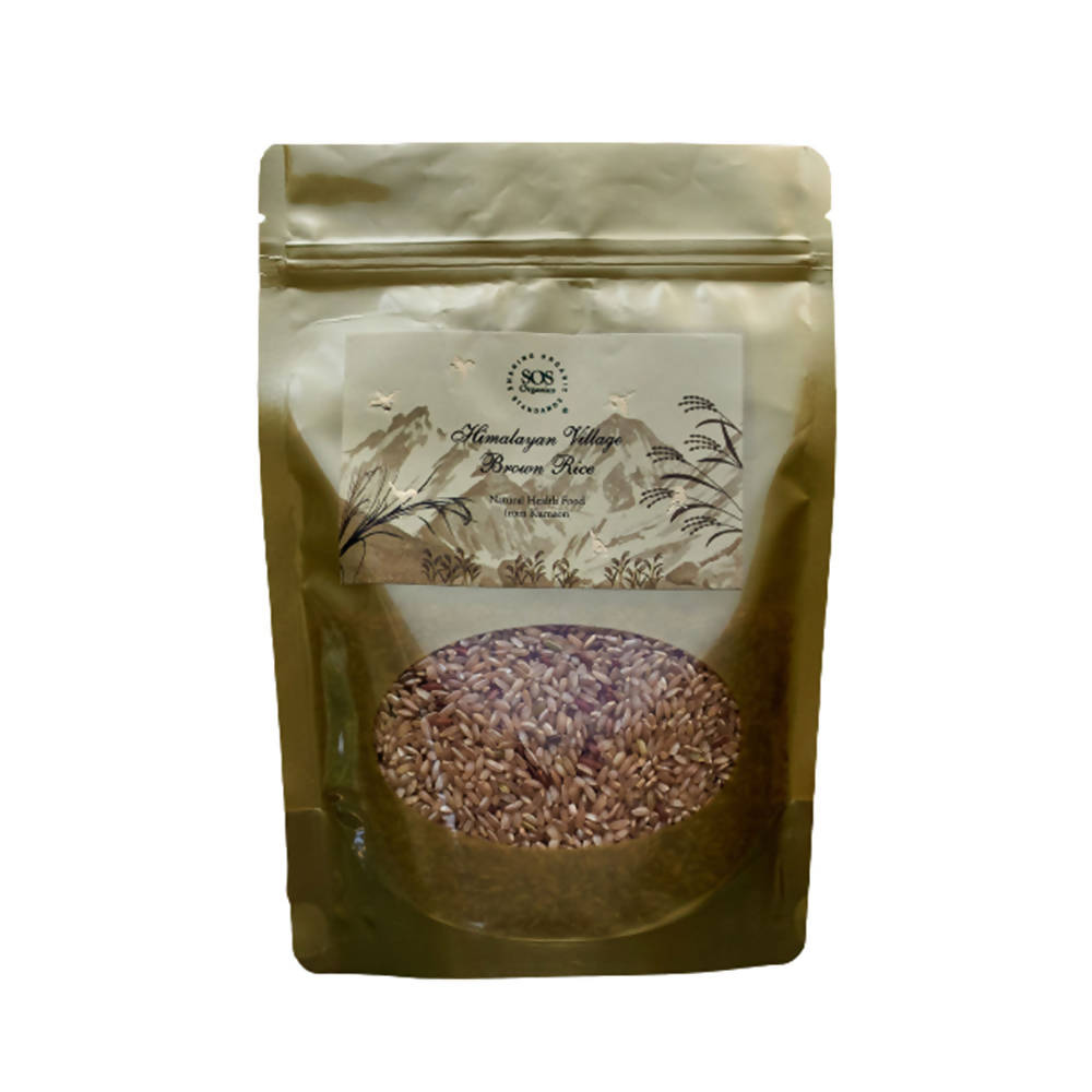 SOS Organics Himalayan Village Brown Rice | Grocsy