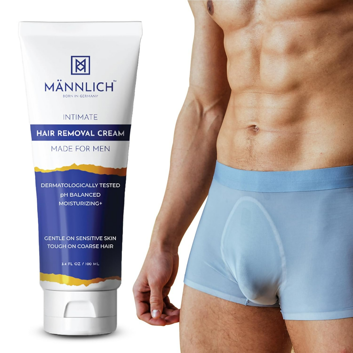 Mannlich Intimate Private Hair Removal Cream For Men | Grocsy