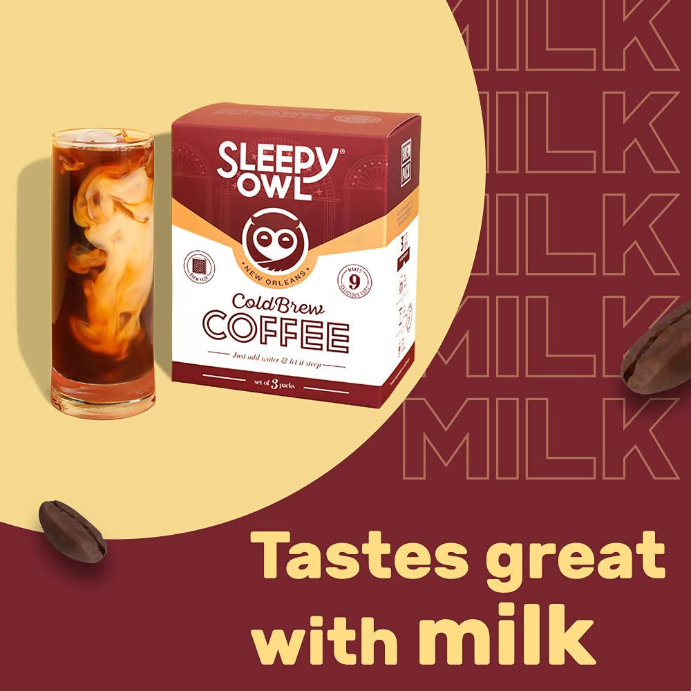 Sleepy Owl New Orleans Cold Brew Packs | Grocsy
