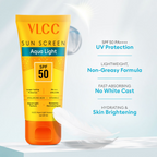 VLCC Aqua Light Sunscreen Gel SPF 50 PA++++ | Grocsy
