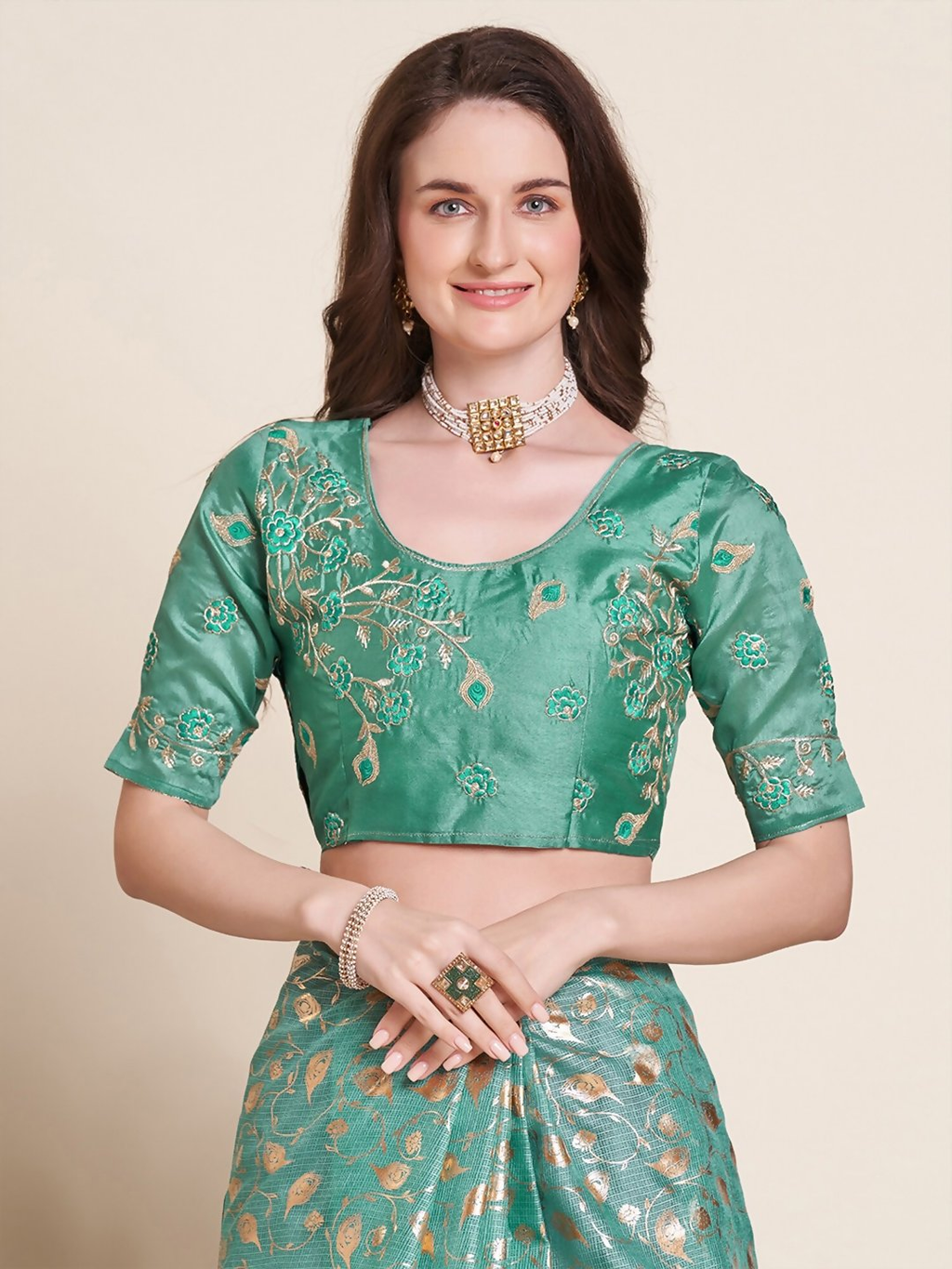 Saree Mall Floral Printed Sarees | Grocsy