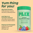 PLIX The Plant Fix Evolve Plant Protein Shake Powder - Mixed Berry | Grocsy
