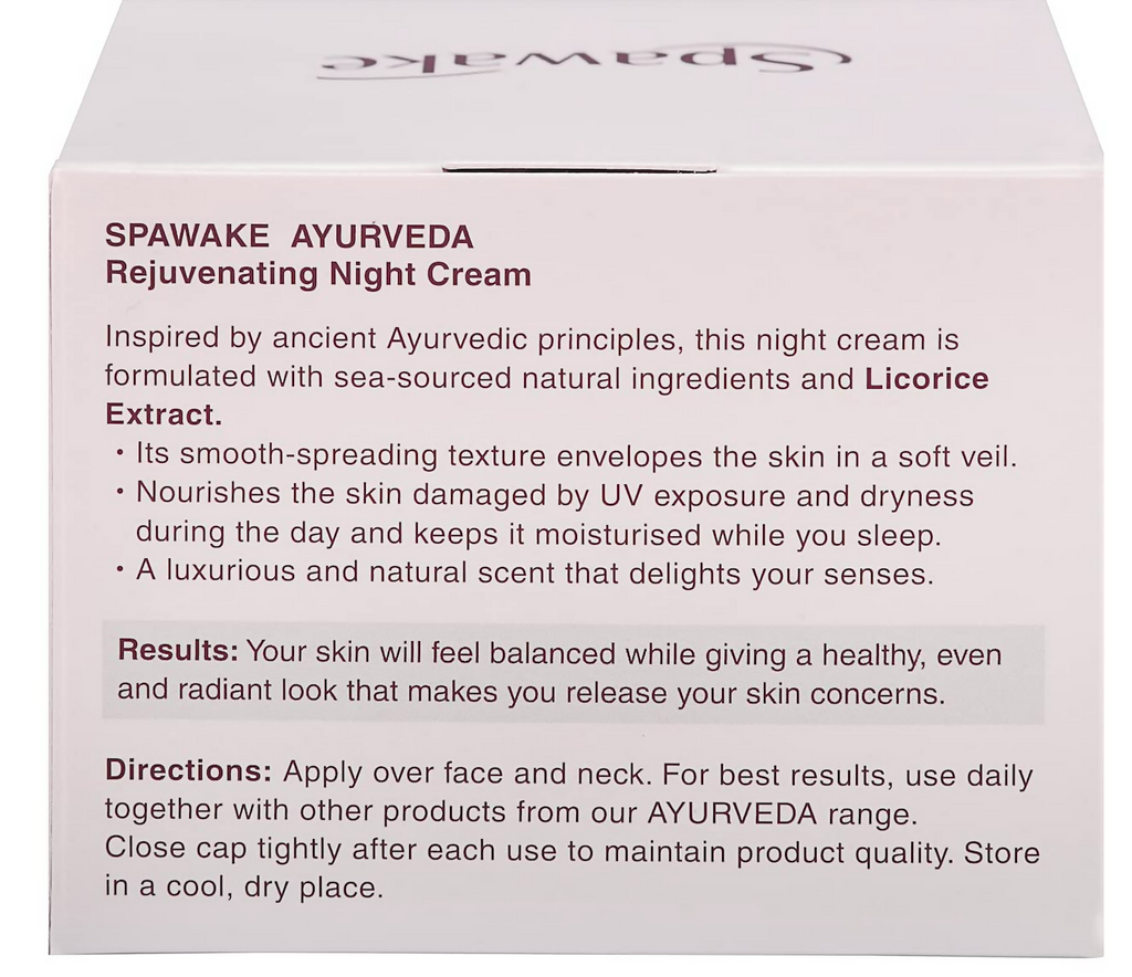 Spawake Ayurveda Rejuvenating Night Cream | Grocsy