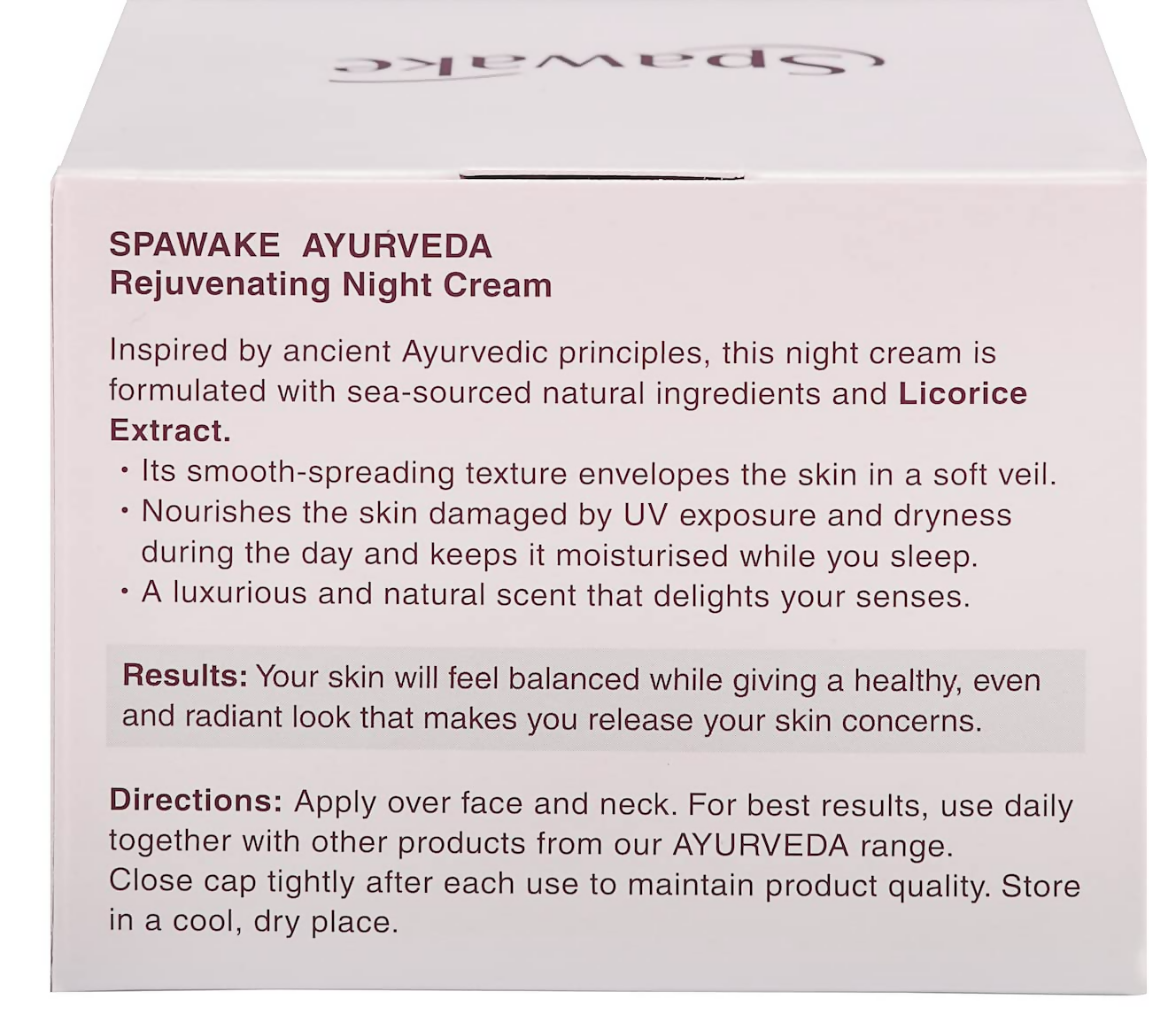Spawake Ayurveda Rejuvenating Night Cream | Grocsy