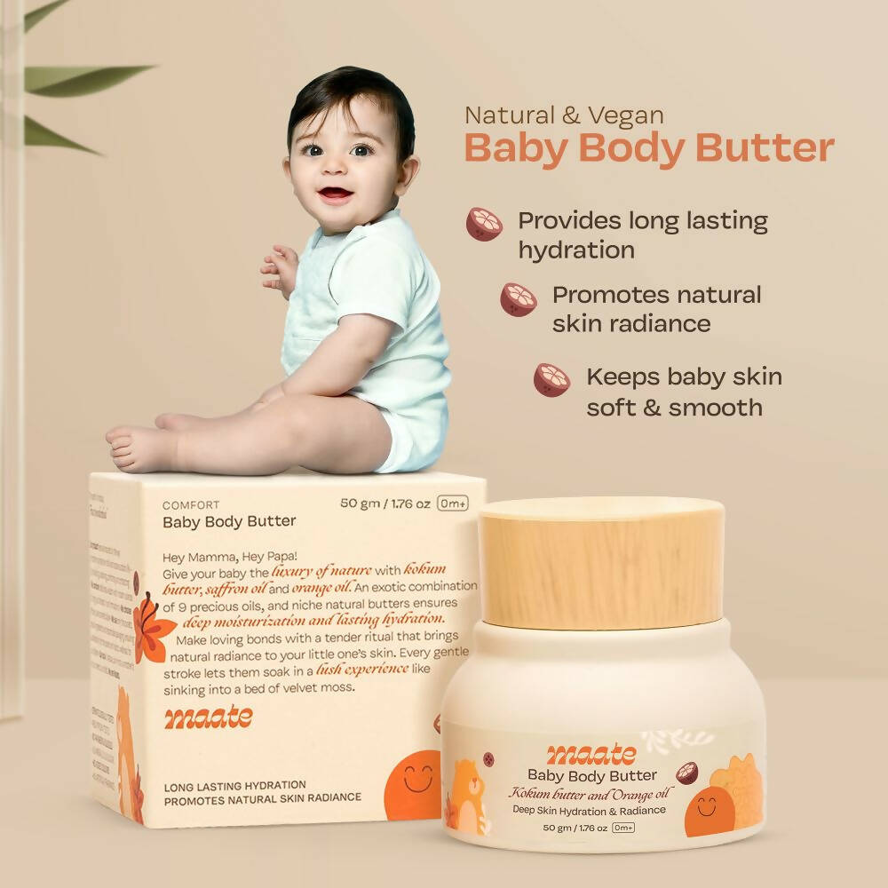 Maate Baby Butter Box Combo - Moisturizer Face Butter and Body Butter | Grocsy