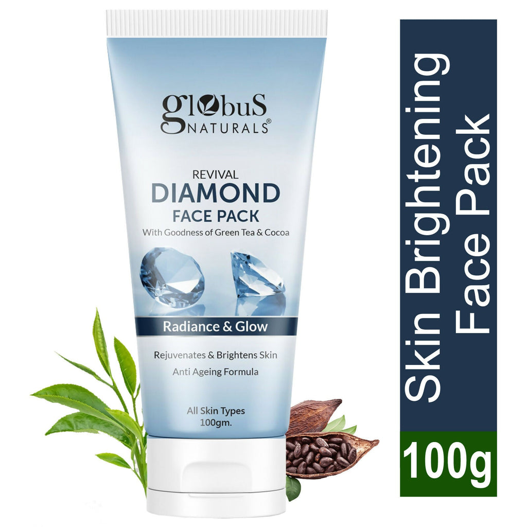 Globus Naturals Revival Diamond Face Pack, Natural & Ayurvedic Formula | Grocsy