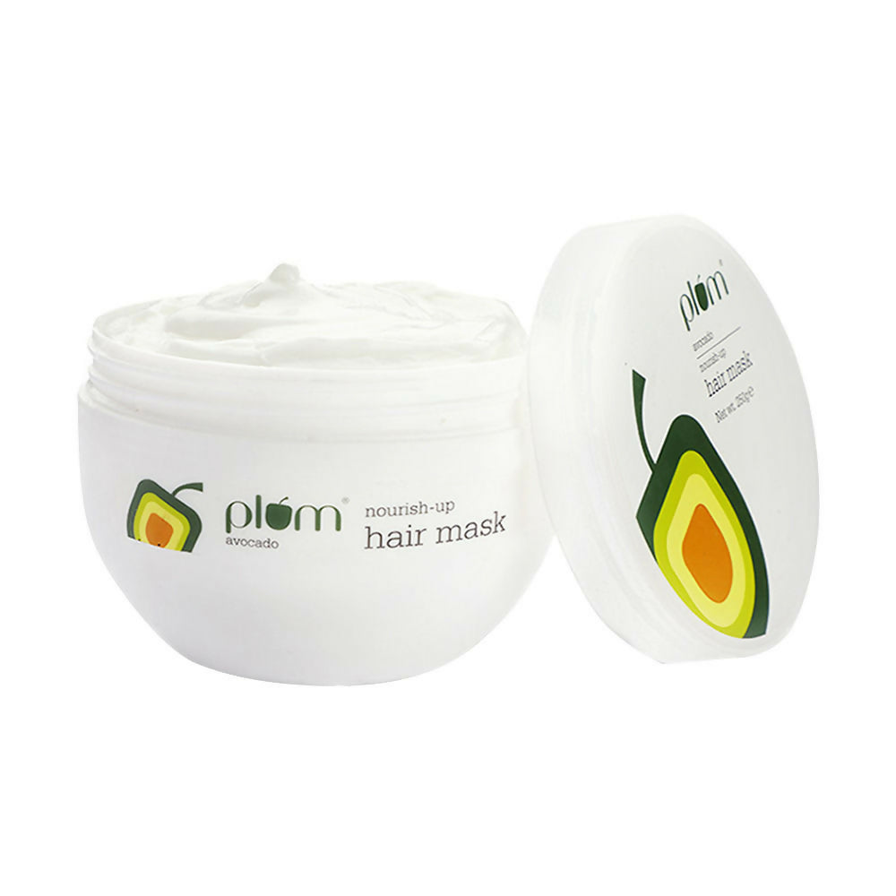 Plum Avocado Hair Mask For Dry and Frizzy Hair | Grocsy