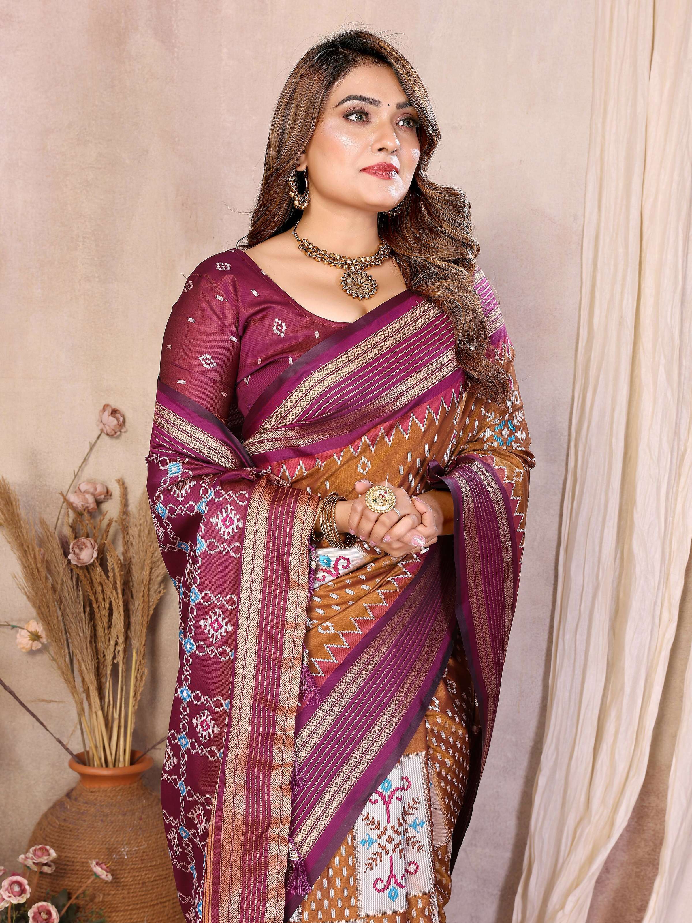 Aastha Fashion Mustard Soft Silk Weaving Saree | Grocsy