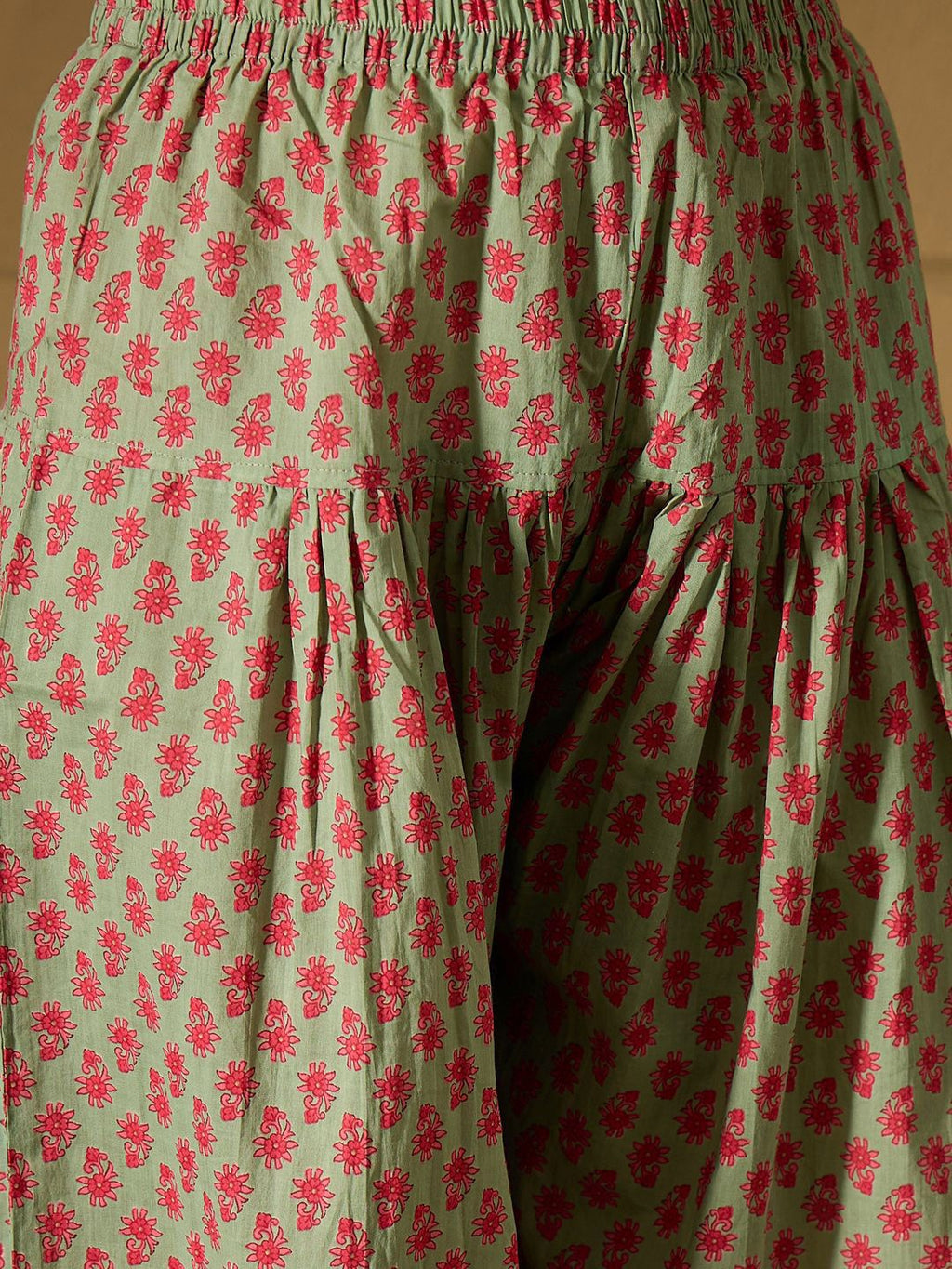 Indo Era Floral Printed Pure Cotton Straight Kurta with Salwar & Dupatta | Grocsy