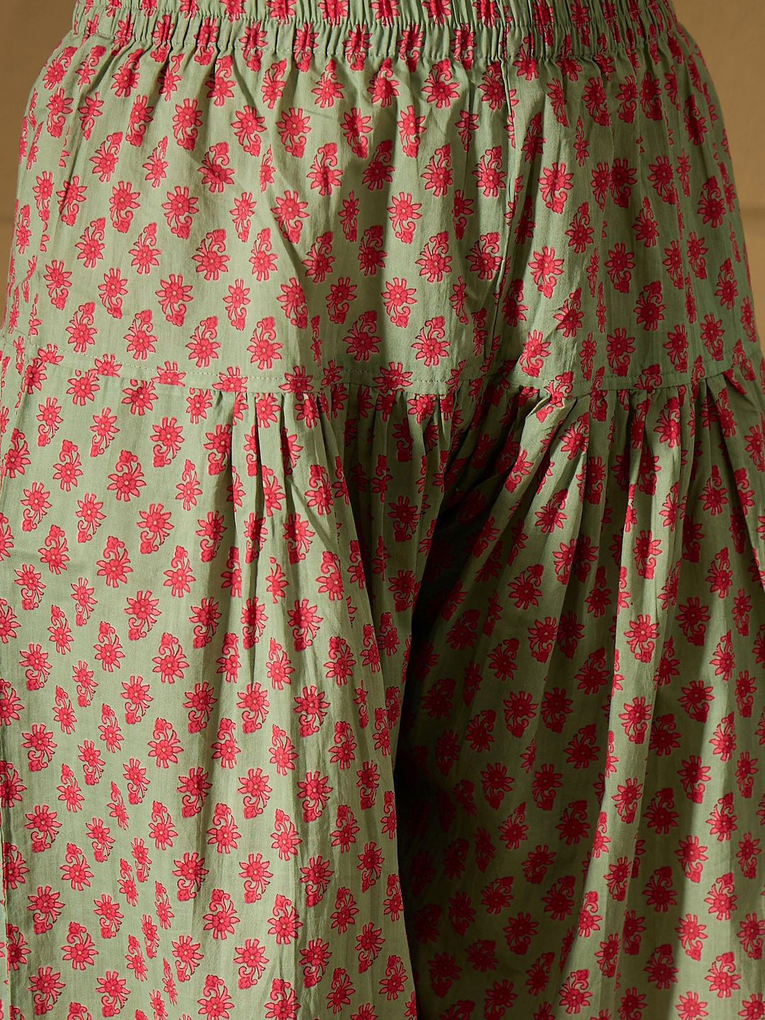 Indo Era Floral Printed Pure Cotton Straight Kurta with Salwar & Dupatta | Grocsy