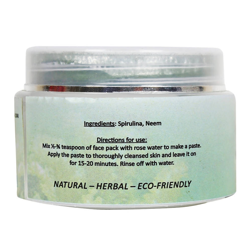 Aranyam Natural Spirulina Neem Face Pack | Grocsy