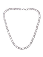 NVR Men Rhodium-Plated Stainless Steel Bohemian Chain | Grocsy