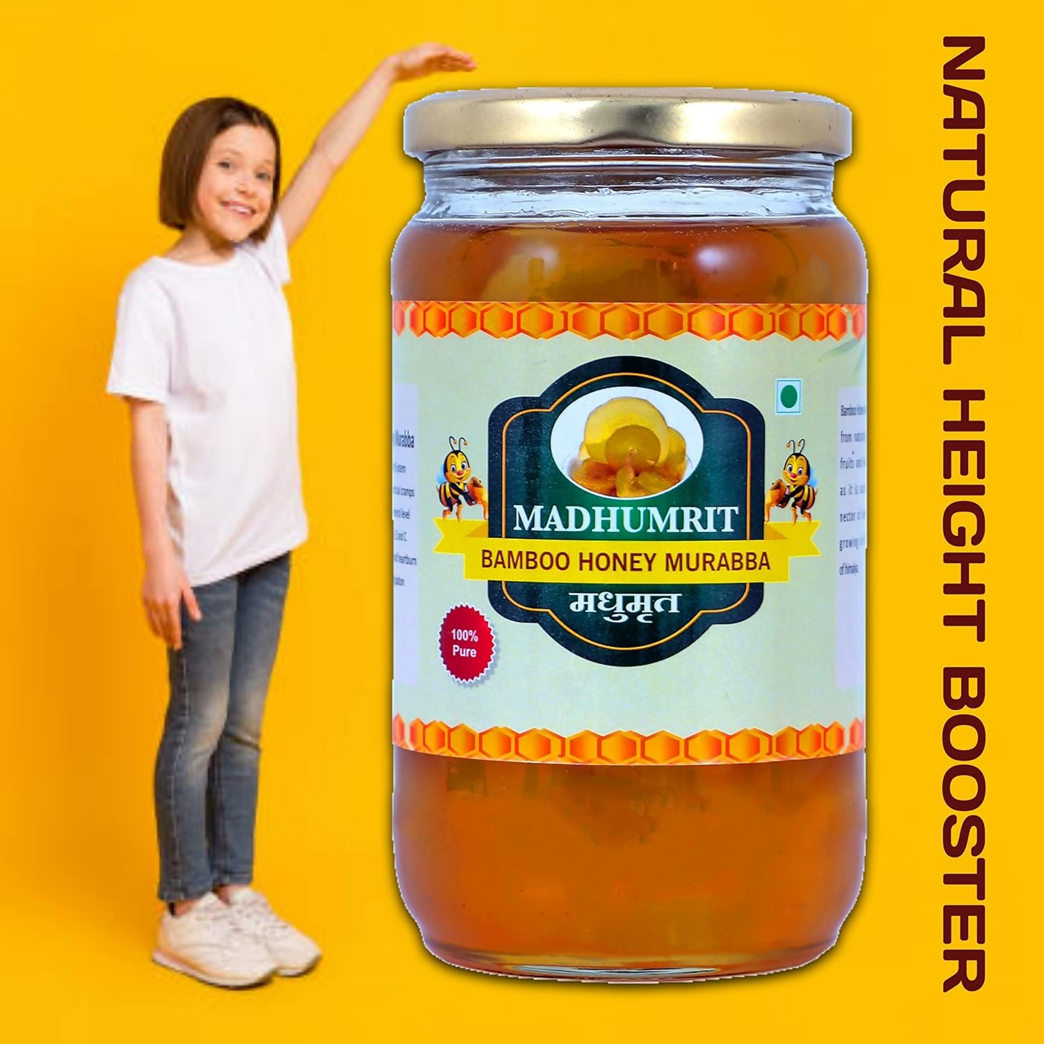 Madhumrit Bamboo Murabba - Raw Forest Honey | Grocsy