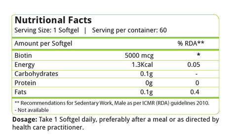 Nature's Velvet Biotin Softgels | Grocsy