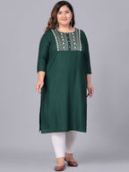 Sztori Women Thread Work Kurta | Grocsy