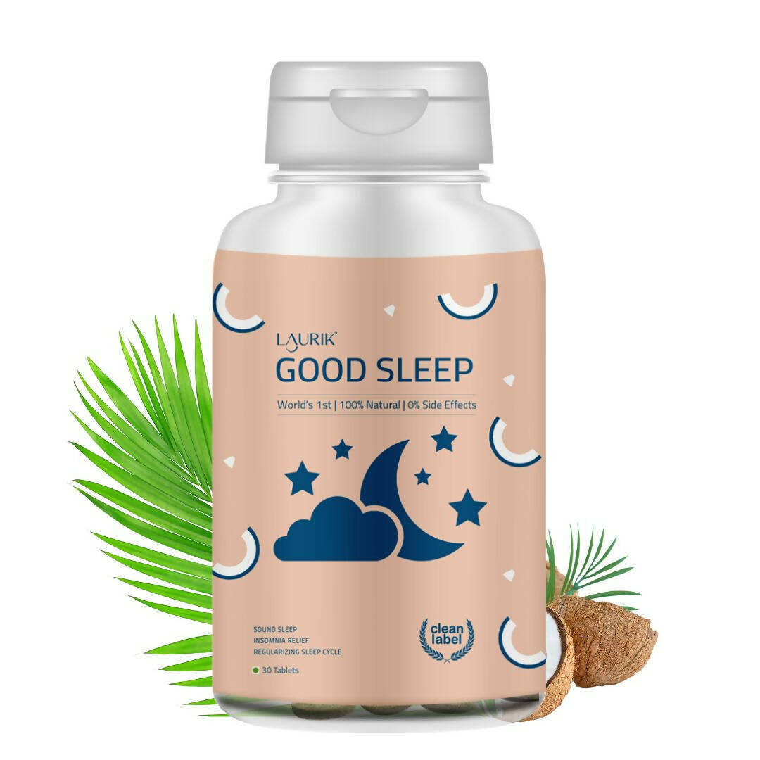 Laurik Good Sleep Tablets | Non-Habit Forming Sleep Supplements For Relaxation & Restful Sleep | Grocsy