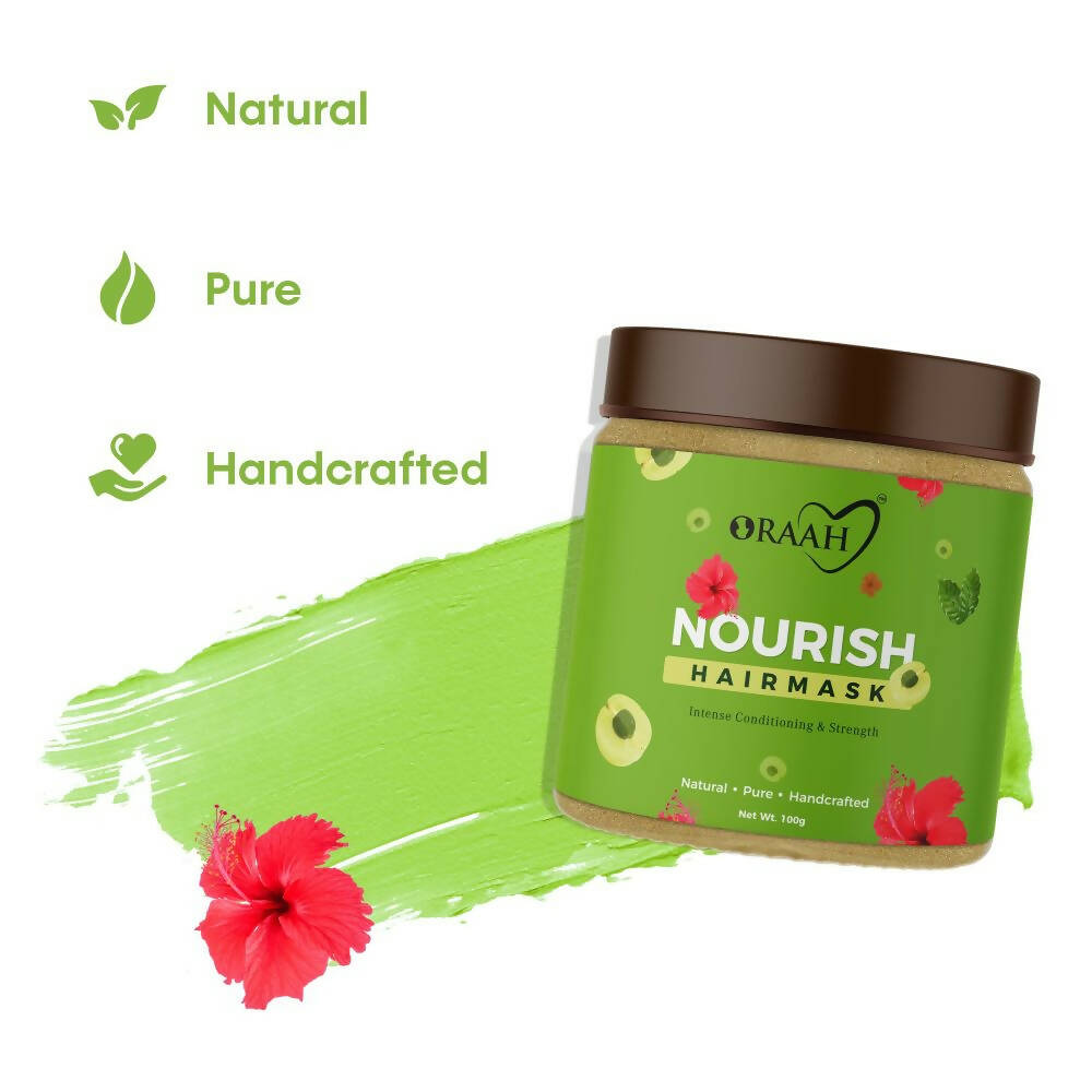 Oraah Beauty Care Combo (Hair Oil + Hair Mask + Glow Face Mask) | Grocsy