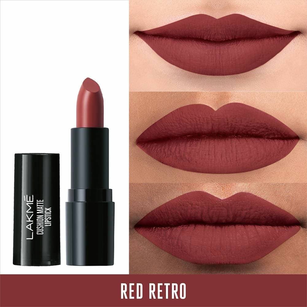 Lakme Cushion Matte Lipstick - Red Retro | Grocsy