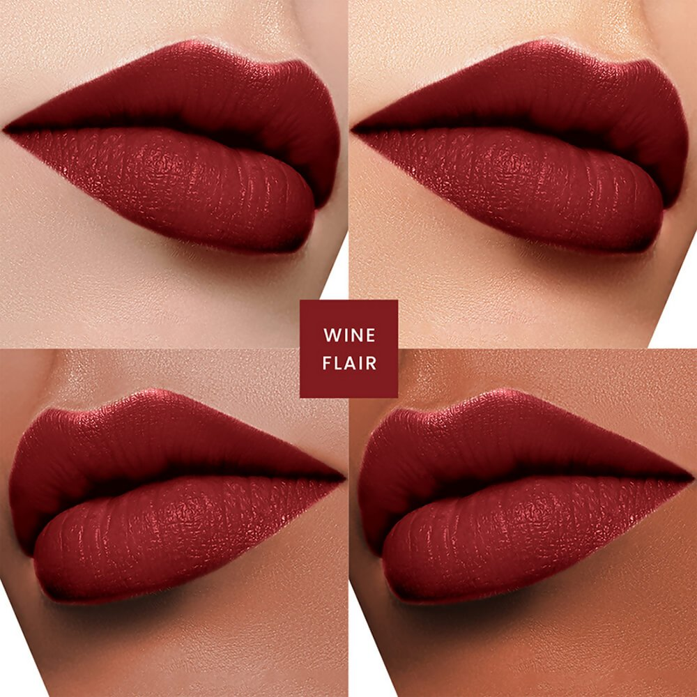 Lakme Unreal 3D Slim Bullet Lipstick, For Glamorous Lips With Added Dimension, Matte, Wine Flair | Grocsy