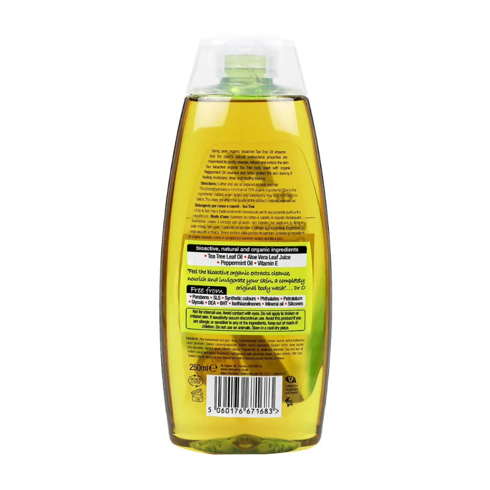 Dr.Organic Tea Tree Body Wash | Grocsy