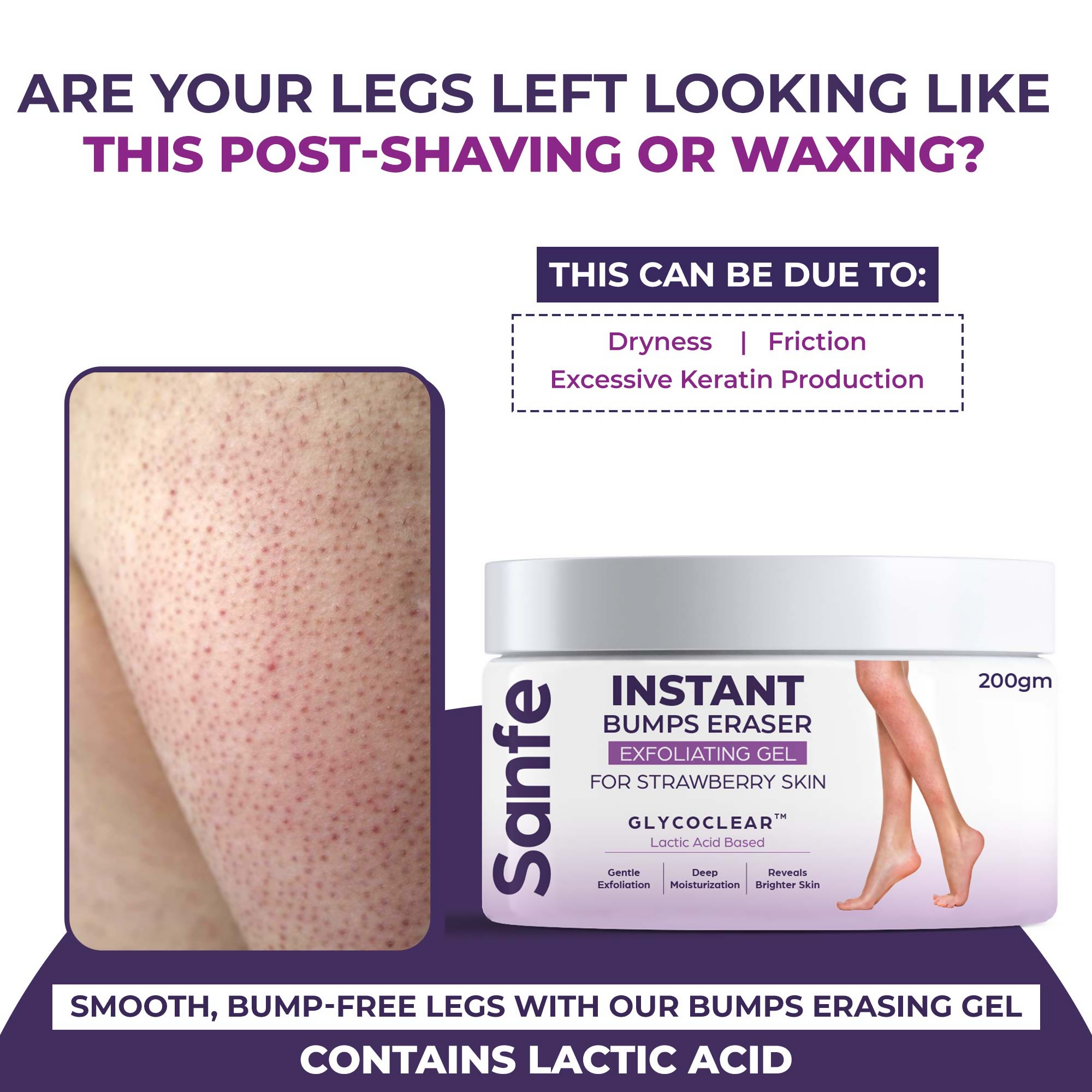 Sanfe Instant Bumps Eraser Exfoliating Gel | Grocsy