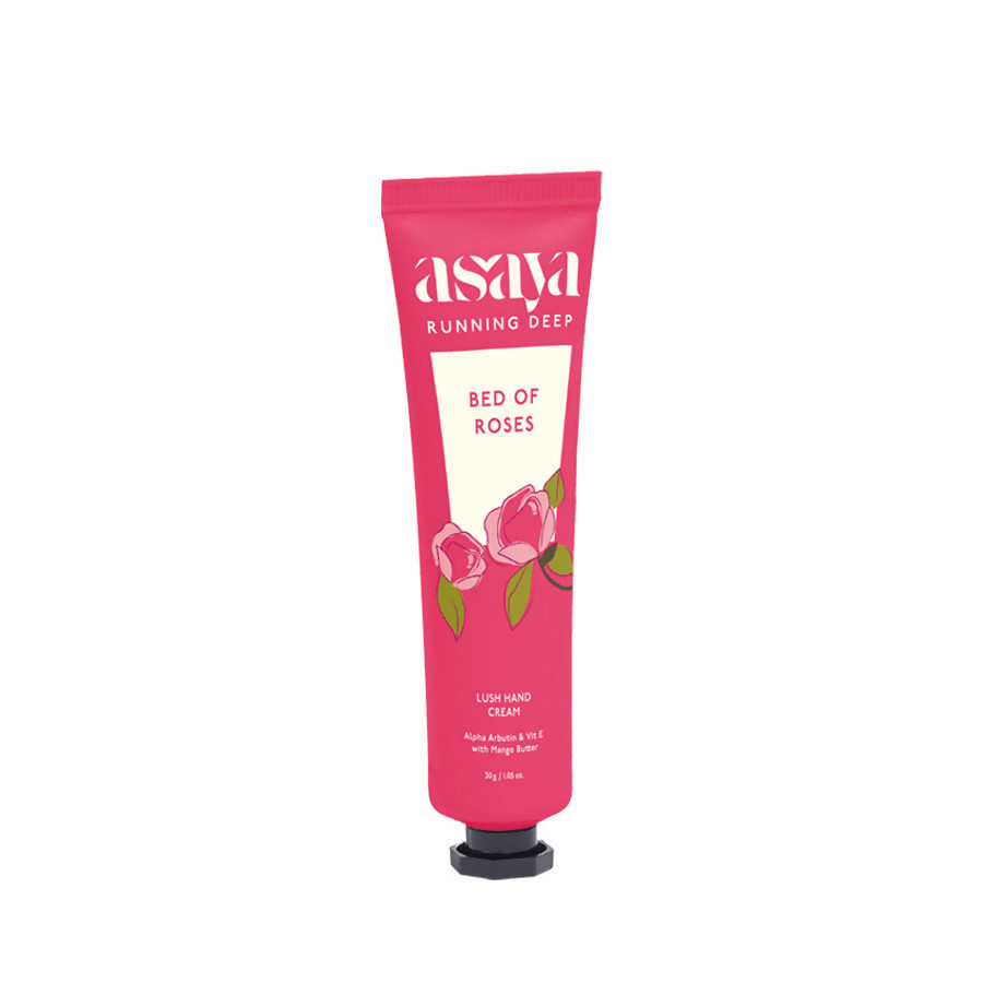 Asaya Bed of Roses Hand Cream Softens Dry, Rough Hands For Men & Women | Grocsy