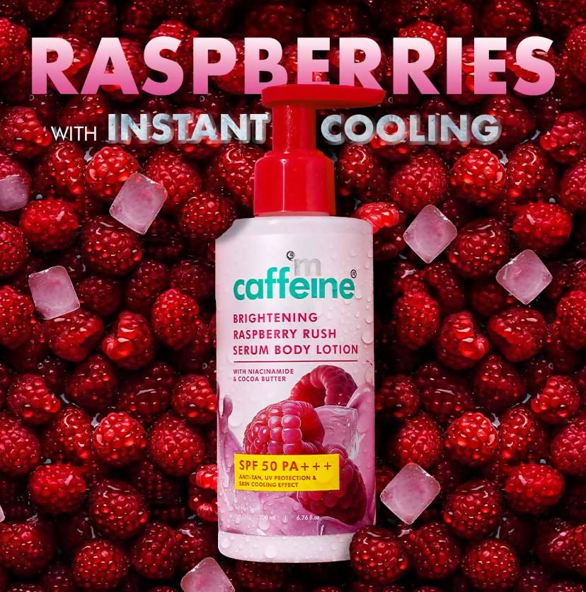 mCaffeine Brightening Raspberry Rush Body Wash & Serum Lotion | Grocsy