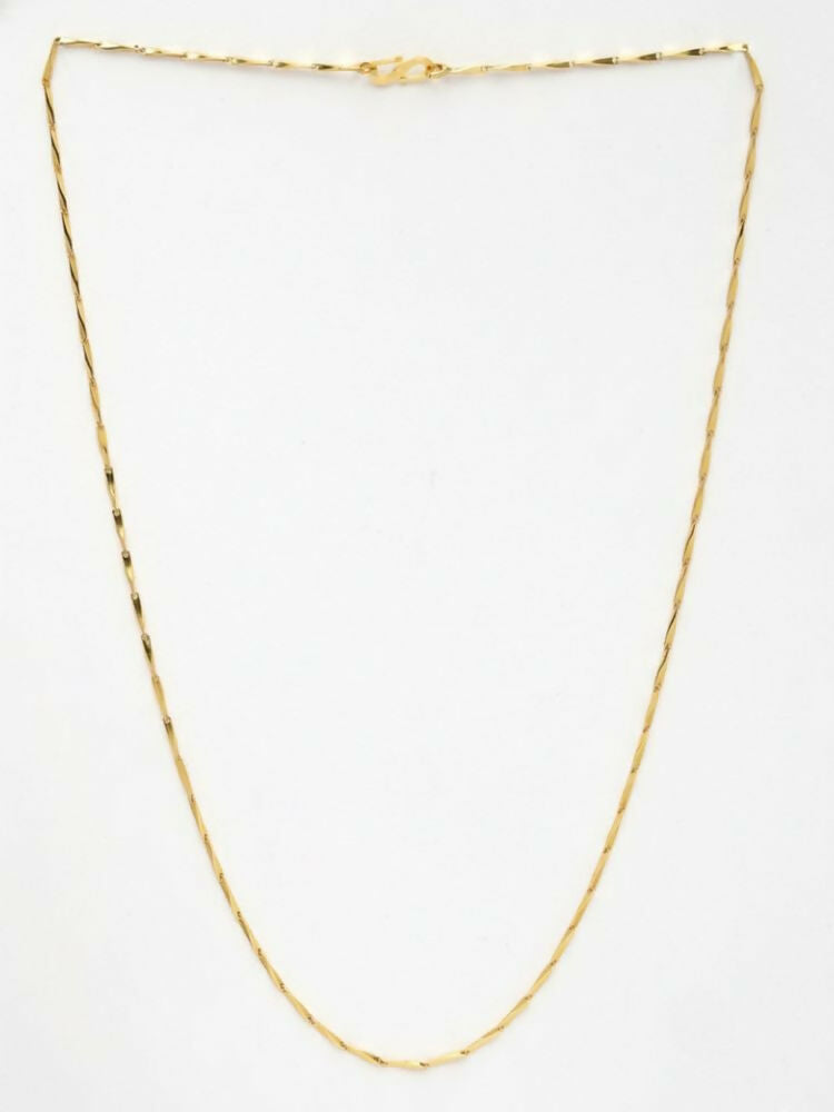 NVR Women Gold Plated Handcrafted Minimal Chain | Grocsy