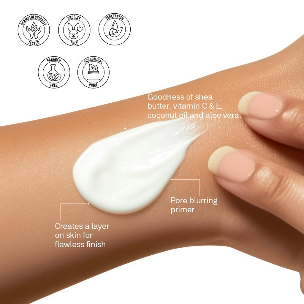 Flicka Silk Touch 3 In 1 Moisturizer And Primer For Face | Grocsy