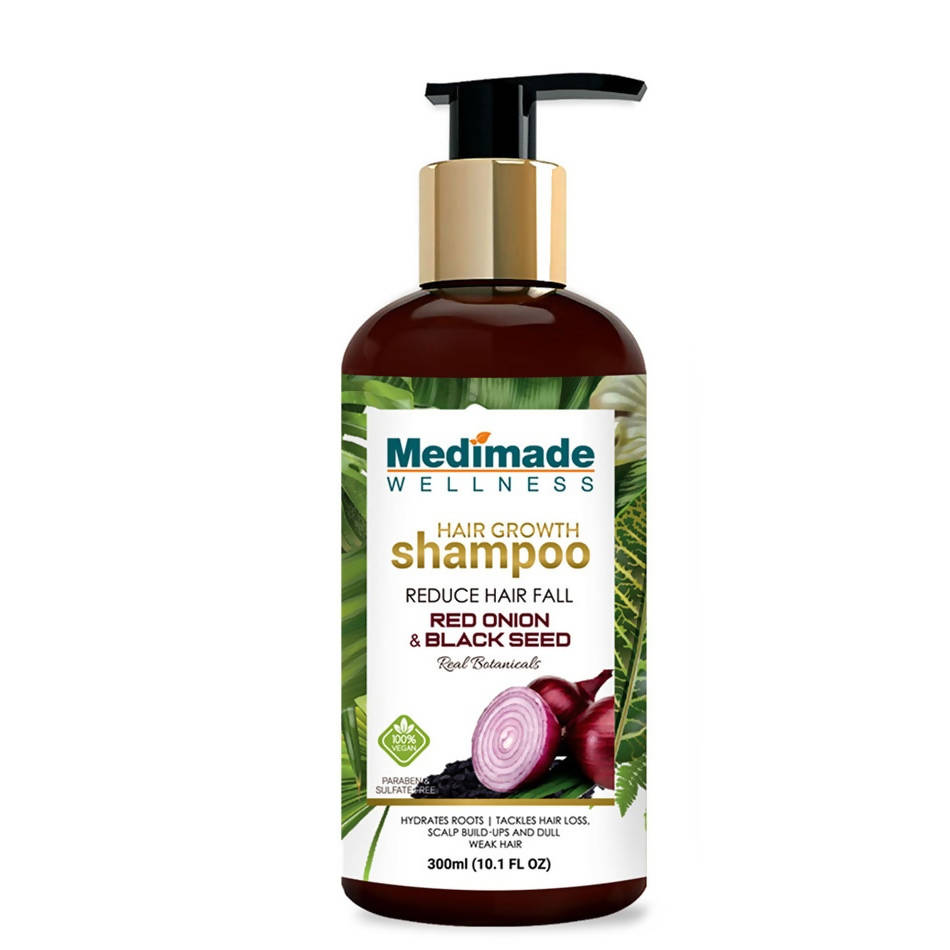 Medimade Wellness Red Onion and Black Seed Hair Growth Shampoo | Grocsy