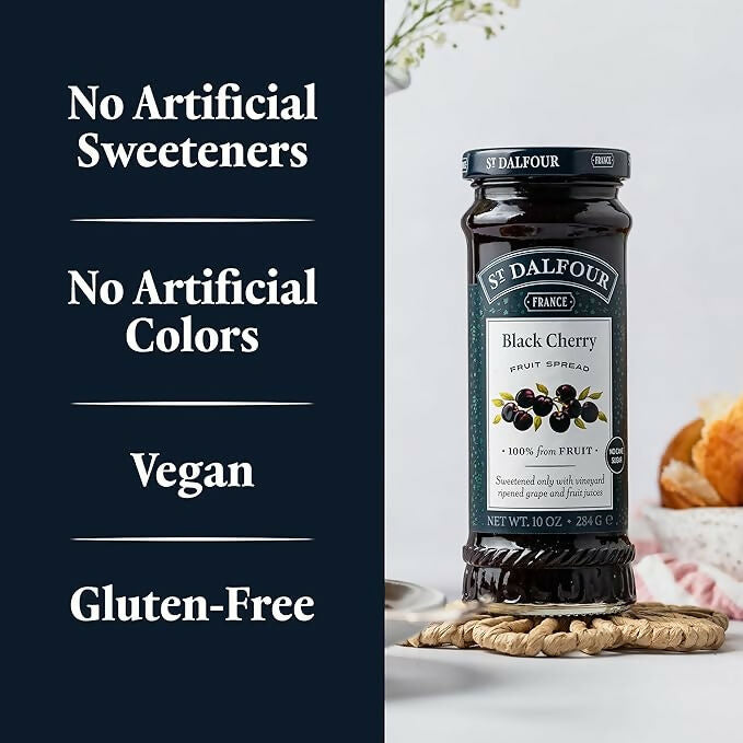 ST. DALFOUR Black Cherry Fruit Spread | Grocsy