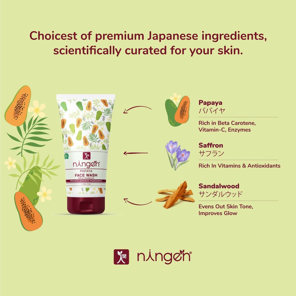 Ningen Papaya Face Wash | Grocsy
