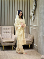Teeya Creation White Color Faux Georgette Embroidery Work Party Wear Salwar Suit | Grocsy