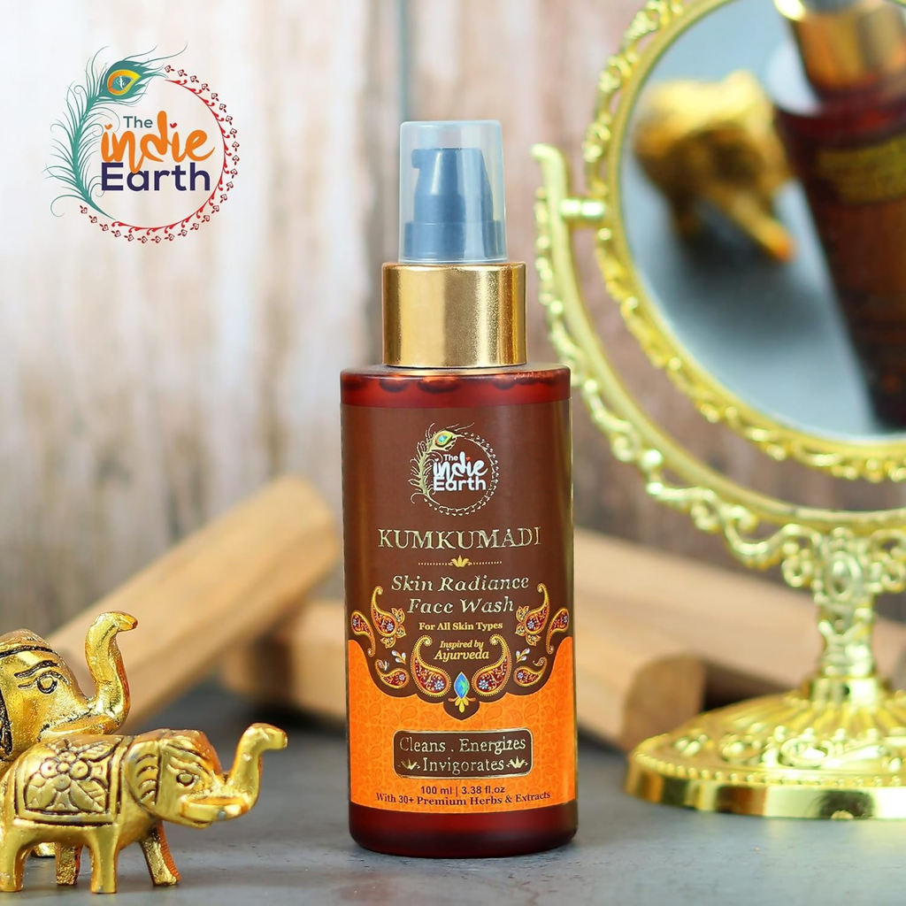 The Indie Earth 10% Kumkumadi Skin Radiance Face wash | Grocsy