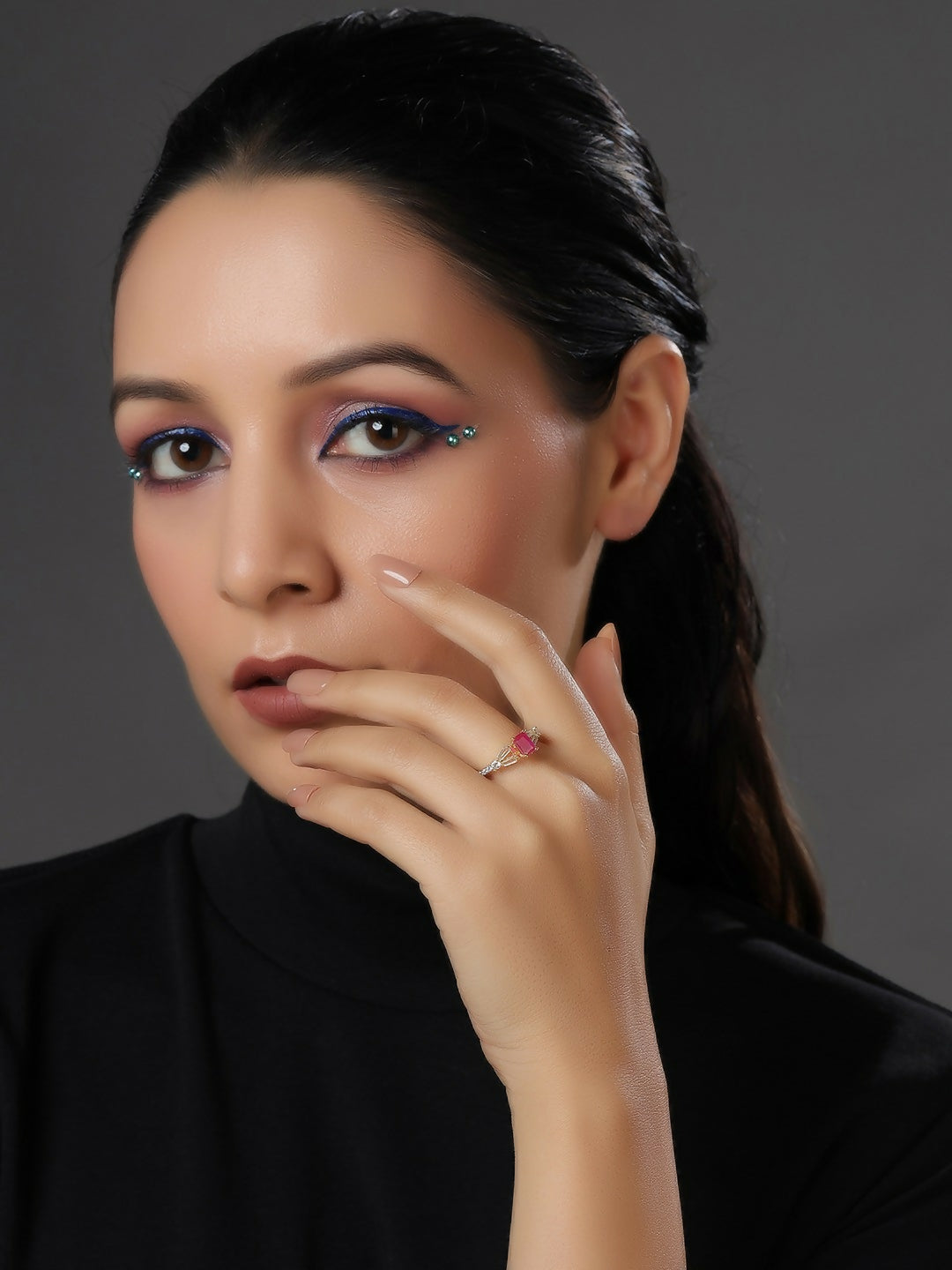 Diamond and Ruby Ring- Ruby Raang | Grocsy