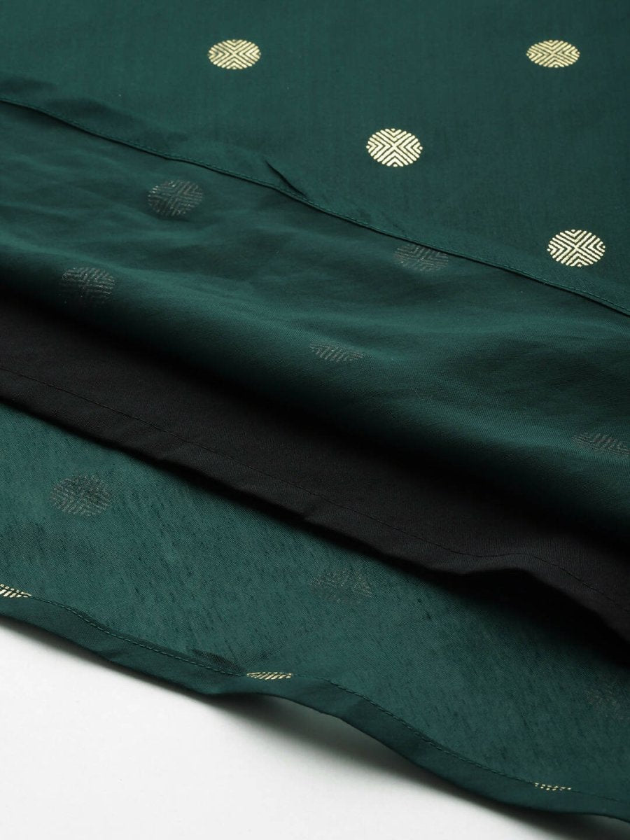 Ahalyaa Women's Traditional wear Ethnic Dress - Green | Grocsy