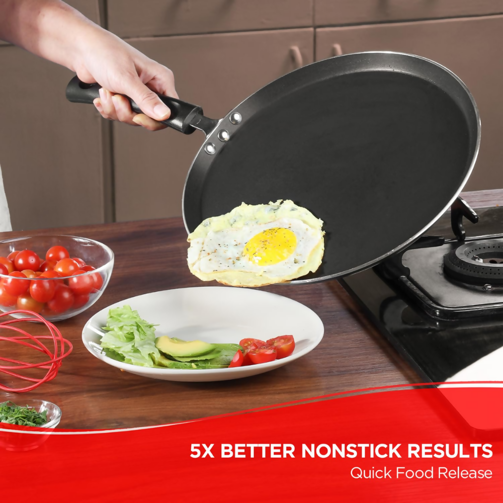 Vinod Zest Aluminium Non Stick Dosa Omni Tawa | Grocsy