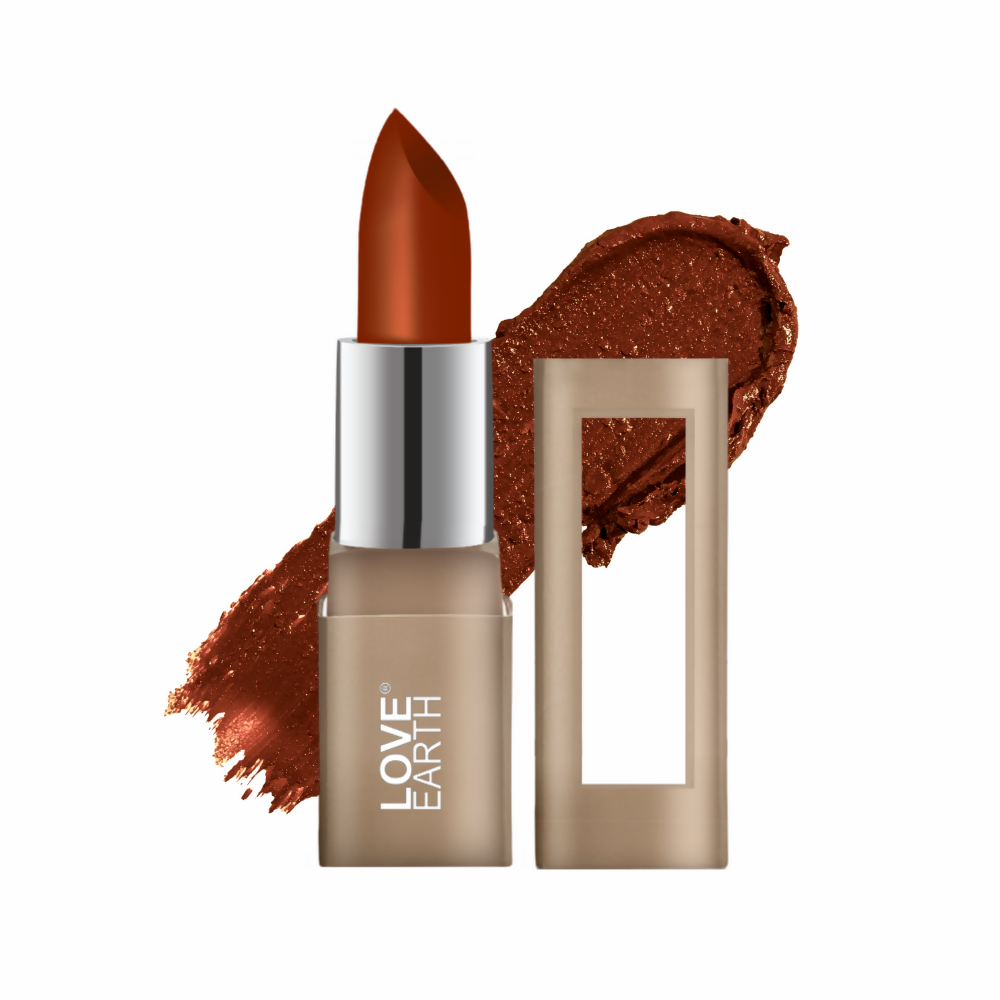 Love Earth Satin Matte Lipstick - Nutella | Grocsy