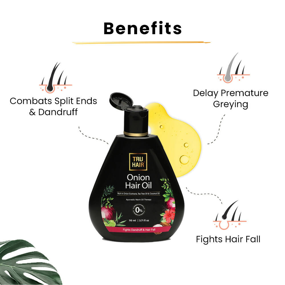 Tru Hair & Skin Onion Hair Oil | Grocsy