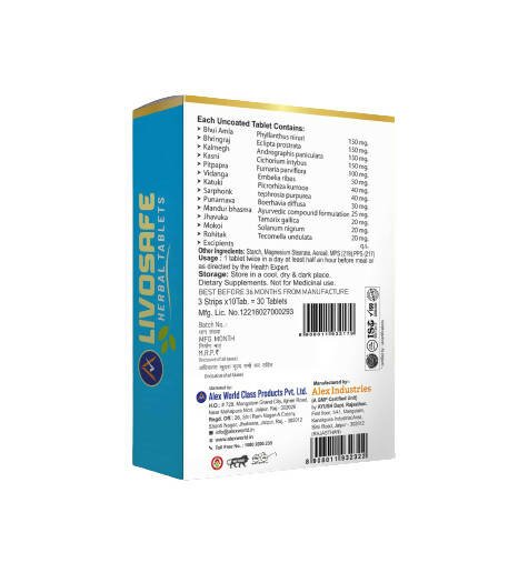 Alex Livosafe Herbal Tablets | Grocsy
