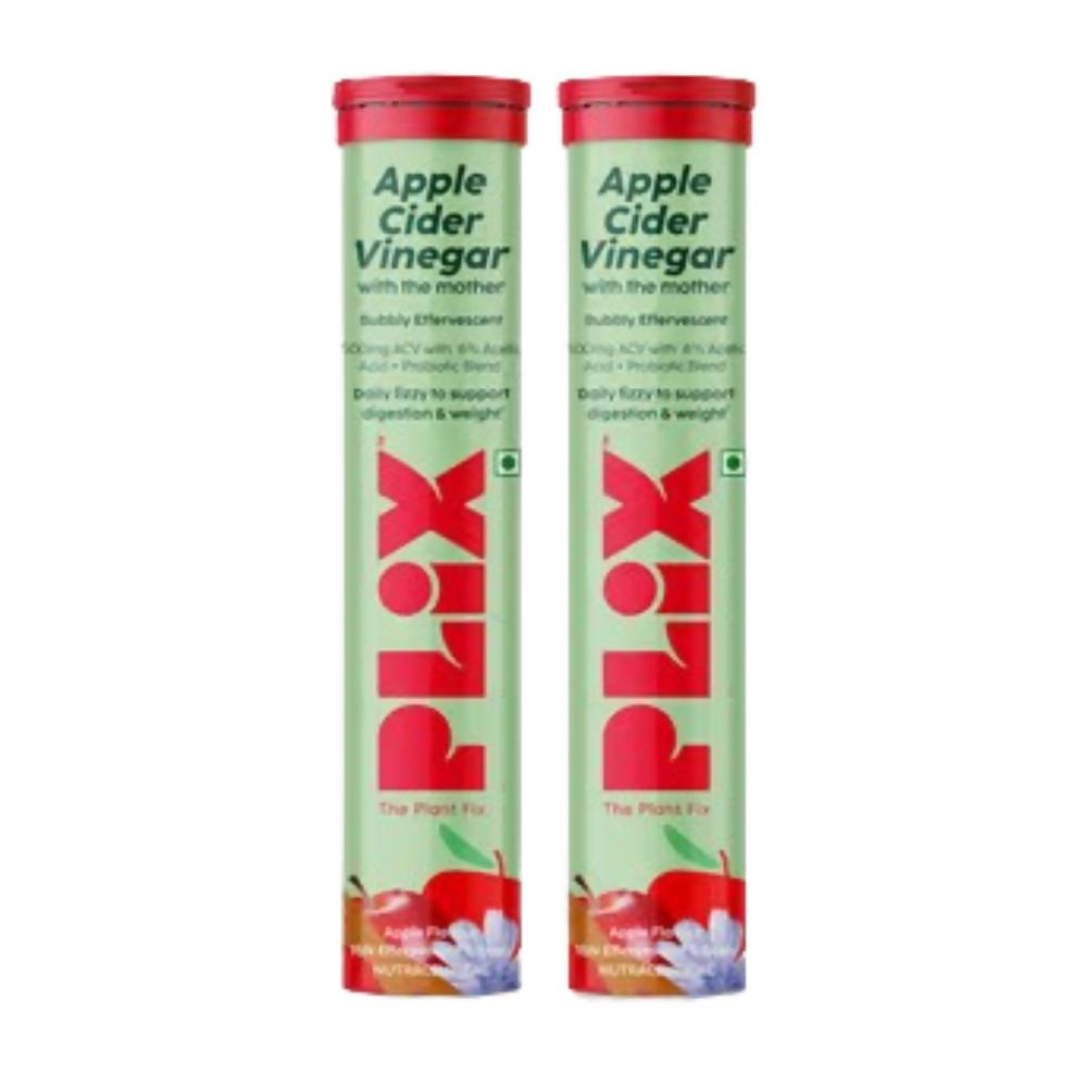 PLIX The Plant Fix Probiotics+ ACV Apple Cider Vinegar Effervescent Tablets | Grocsy
