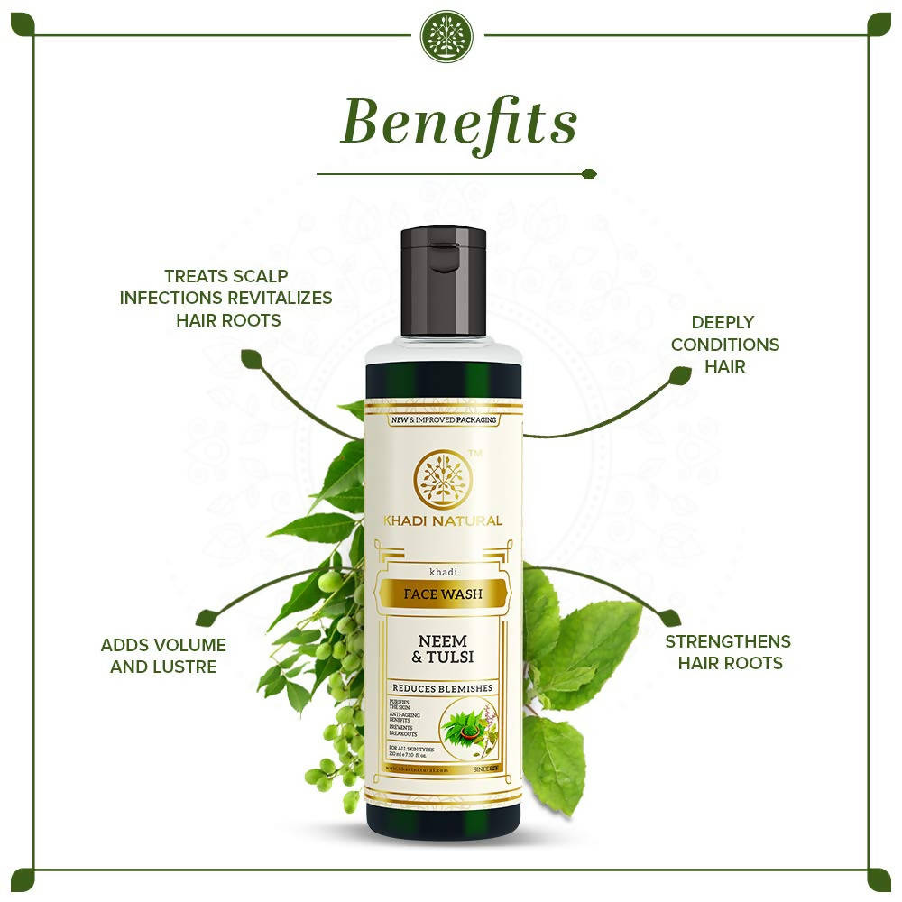 Khadi Natural Neem & Tulsi Face Wash | Grocsy